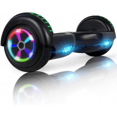 Hoverboard All New Version-HS2.0, Chrome Color & Coating Skins Two Wheels Self-Balancing Scooter with Wireless Speaker Playing Music & Led Wheels Flashing Lights