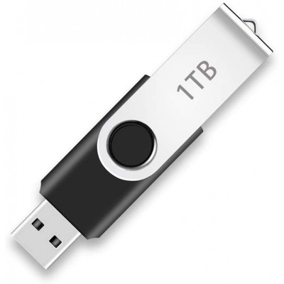 USB 3.0 Flash Drive 1TB, Flash Memory Stick 1000GB with Rotated Design, Ultra High Speed Thumb Drive 1TB with Spead up to 100Mb/s, 1000GB USB 3.0 Data Storage Drive for Computer/Laptop