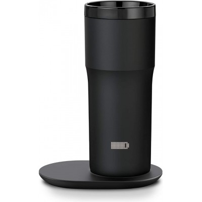 NEW Temperature Control Travel Mug 2, 12 oz, Black, 3-hr Battery Life - App Controlled Heated Coffee Travel Mug - Improved Design