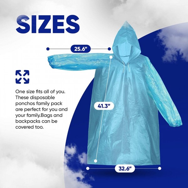 YUUCYOU Rain Ponchos for Children for Traveling Cycling Hiking