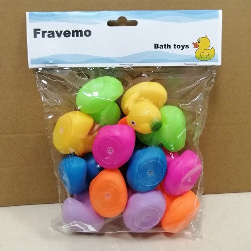 Fravemo Bath Toys Float & Squeak Rubber Duck Ducky Baby Bath Toy