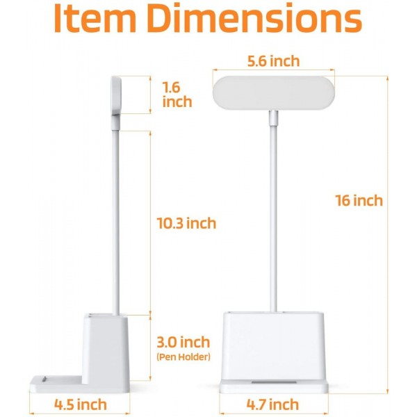 LED Desk Lamp with Pen Holder, AXX Desk Ligh