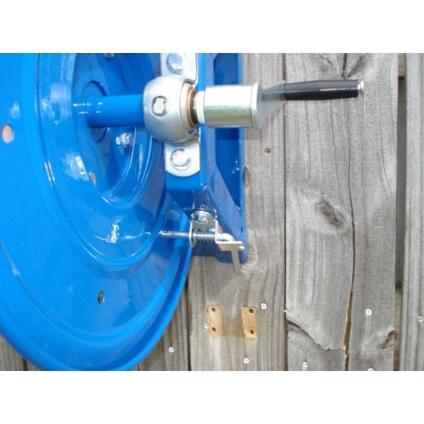 ANLicome Hand operated metal garden hose reels, Hand Crank Steel Hose Reel