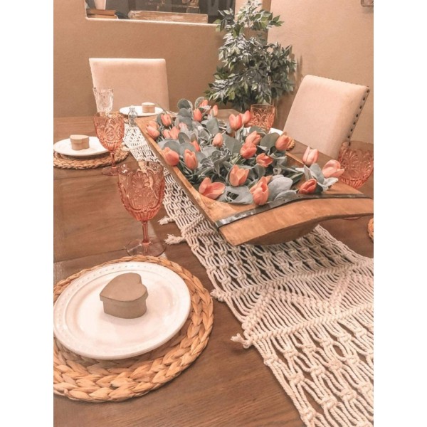4 Pack 11.8'' Rattan Tablemats and Woven Placemats