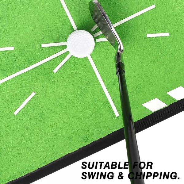 Tracker-PRO Impact Golf Hitting Mat | Analysis Swing Path and Correct Hitting Posture Golf Practice Mat | Advanced Guide and Rubber Backing Golf Training Mat