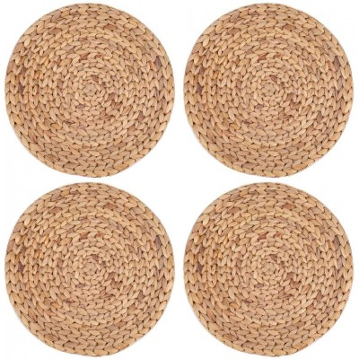 4 Pack 11.8'' Rattan Tablemats and Woven Placemats