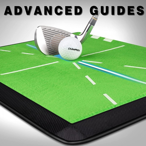 Tracker-PRO Impact Golf Hitting Mat | Analysis Swing Path and Correct Hitting Posture Golf Practice Mat | Advanced Guide and Rubber Backing Golf Training Mat