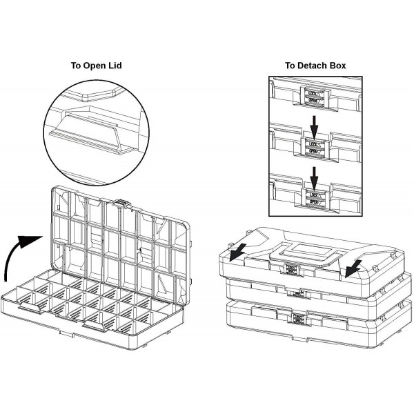 1,700 Piece Hardware Assortment Kit with Screws, Nuts, Bolts & Washers (3 Trays)