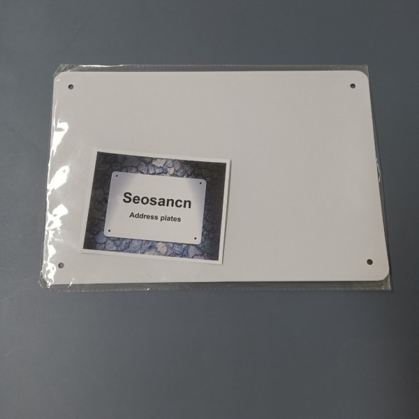 Seosancn Address plates ,5-Inch Mounting Plate for Address Numbers , Durable Stainless Steel, (for 3 Numbers, Bronze)