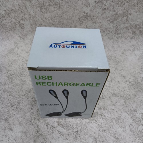 AUTOUNION Book lights,Rechargeable Warm& White 10 LED book light