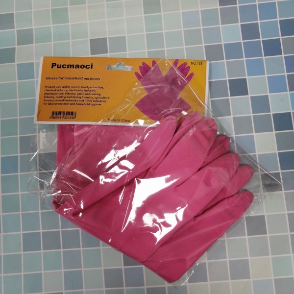 Pucmaoci Gloves for household purposes,Latex Glove for Dish Washing/Cleaning/Multi Purposes