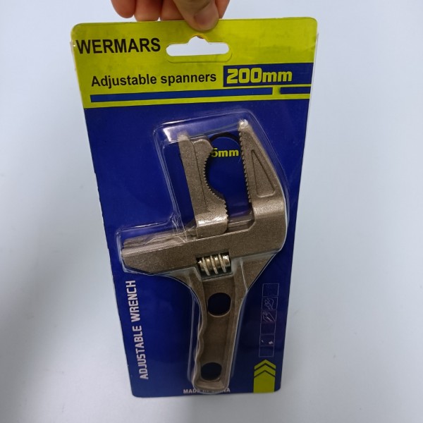 WERMARS Adjustable spanners, Large Opening Wide Jaw Wrenches Bathroom Tube Hand Repair Tools Wrench