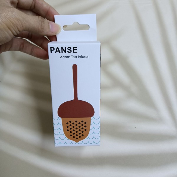 PANSE Tea strainers, Tea Infuser Strainer Silicone Filter Pine Cones Shape Handle Diffuser Non-toxics