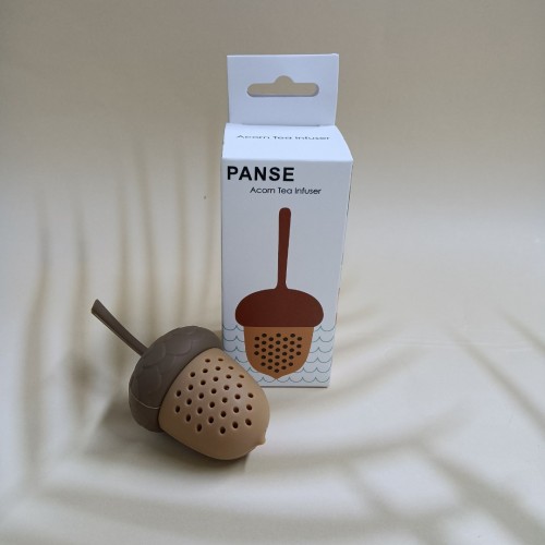 PANSE Tea strainers, Tea Infuser Strainer Silicone Filter Pine Cones Shape Handle Diffuser Non-toxics