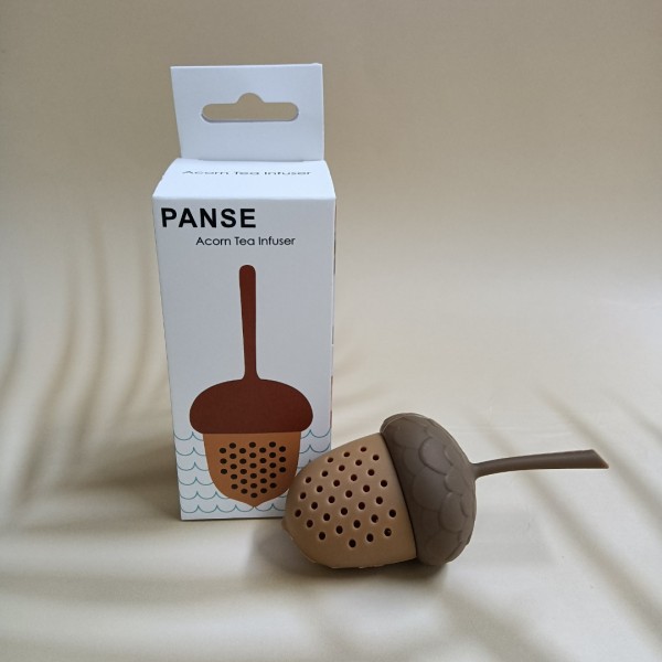 PANSE Tea strainers, Tea Infuser Strainer Silicone Filter Pine Cones Shape Handle Diffuser Non-toxics