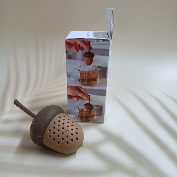 PANSE Tea strainers, Tea Infuser Strainer Silicone Filter Pine Cones Shape Handle Diffuser Non-toxics