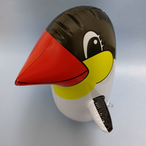 Inzincken Inflatable toys, 1pc 22CM children's inflatable tumbler cartoon penguin sandbag inflatable animal tumbler toy