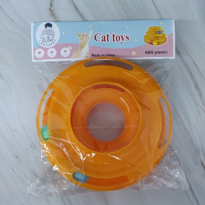 CAREUPET Cat toys - Fun Levels of Interactive Play - Circle Track with Moving Balls Satisfies Kitty’s Hunting