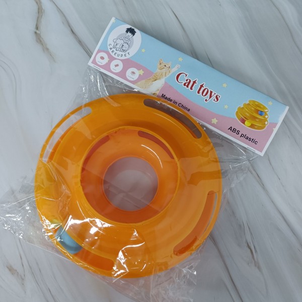 CAREUPET Cat toys - Fun Levels of Interactive Play - Circle Track with Moving Balls Satisfies Kitty’s Hunting