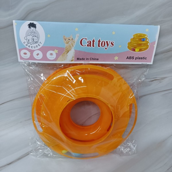 CAREUPET Cat toys - Fun Levels of Interactive Play - Circle Track with Moving Balls Satisfies Kitty’s Hunting