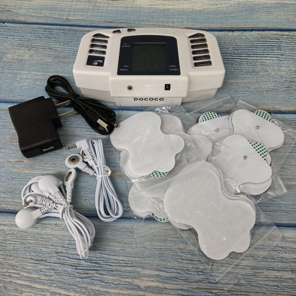 DOCOCO Massaging apparatus for personal use Channel Tens Unit Machine Pulse Massager