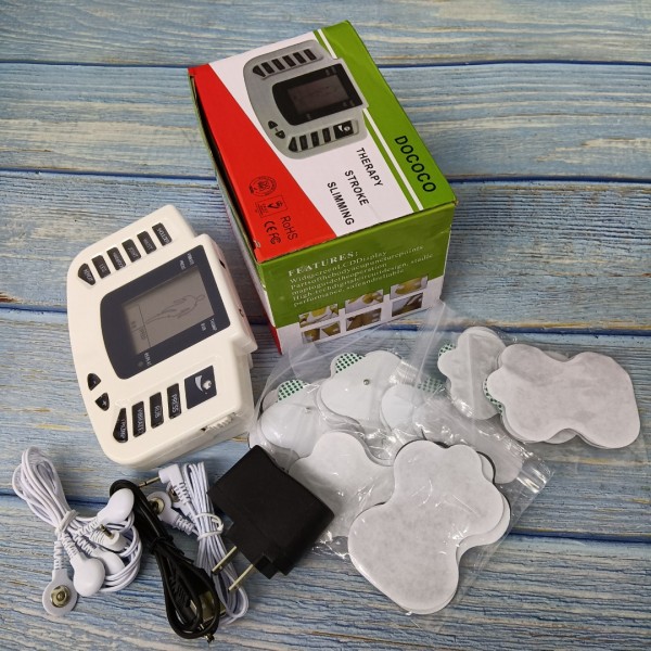 DOCOCO Massaging apparatus for personal use Channel Tens Unit Machine Pulse Massager