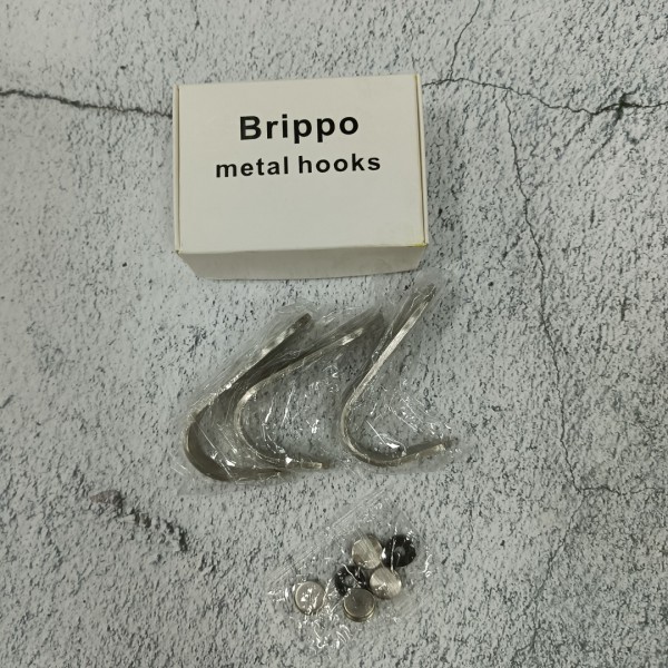 Brippo Metal hook,Stainless steel hooks are used for walls, bathrooms, etc.