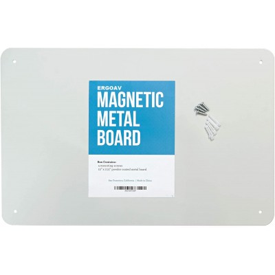 ERGOAV Metal wallboards,17.5" x 12" Magnetic Board - Great Magnet Bulletin Board