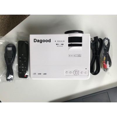 Dagood Multimedia projectors 2021 Upgraded Portable Video-Projector