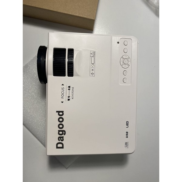 Dagood Multimedia projectors 2021 Upgraded Portable Video-Projector