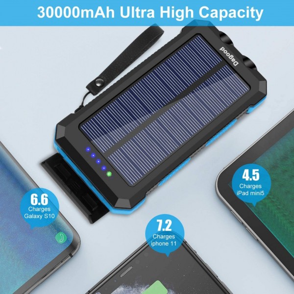 Dagood Solar-powered battery chargers,Portable Outdoor Solar Power Bank