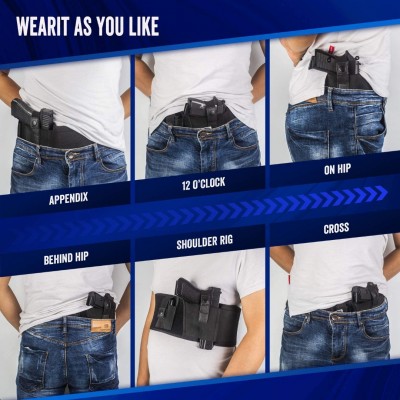 bkage Waistbands ,Most Comfortable Waistband Handgun Carry with Magazine Pouch