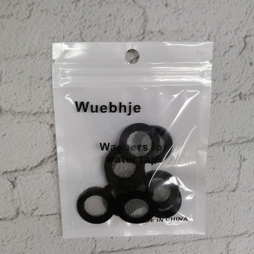 Wuebhje Washers for water taps,Black 10 pcs Silicone Washer Silicone Filter Gasket