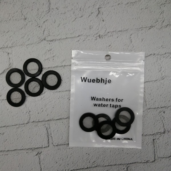 Wuebhje Washers for water taps,Black 10 pcs Silicone Washer Silicone Filter Gasket