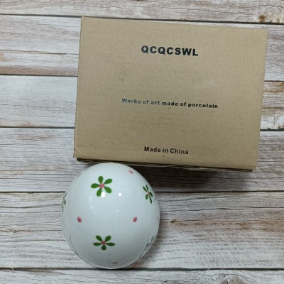 QCQCSWL Works of art made of porcelain,Lighted Ceramic Easter Egg for Decorating