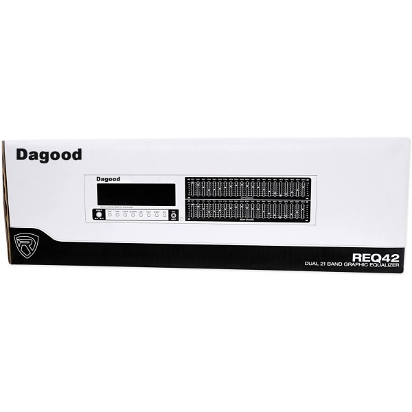 Dagood audio analyzers,Silver 19" Rack Mount 2x21 Band Equalizer w/Spectrum Analyzer