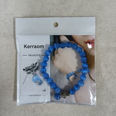 Kerraom Bracelets Elastic Lucky Stone Bracelet Healing Crystal