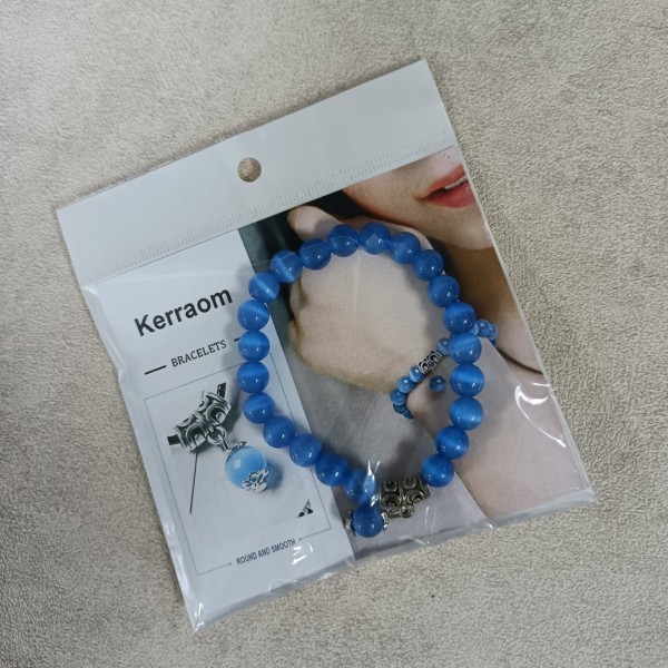 Kerraom Bracelets Elastic Lucky Stone Bracelet Healing Crystal