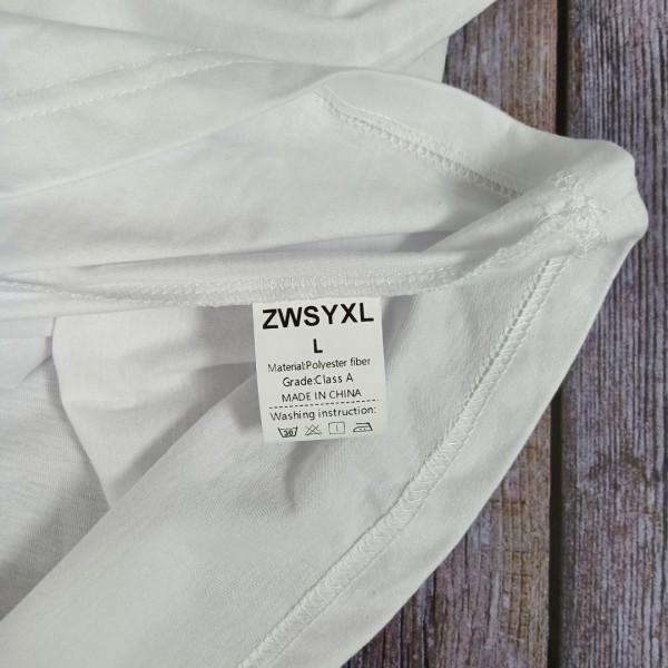 ZWSYXL Tee shirts Men's White T-Shirt Pack, Moisture-Wicking Crewneck Undershirt